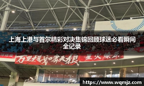 上海上港与首尔精彩对决集锦回顾球迷必看瞬间全记录